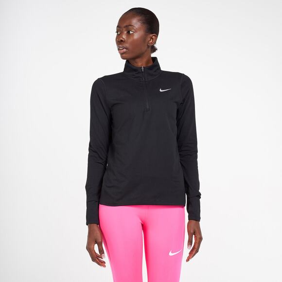 Nike Women's Element Half-Zip Running Long Sleeve Black Shirt New Size L - Picture 1 of 4